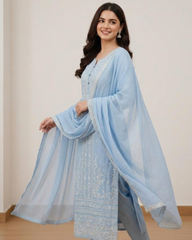 Azure Exclusive Lawn Unstitch 3pc Suit