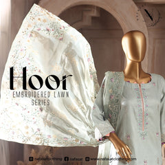 Hoor unstitch cotton lawn 3pc
