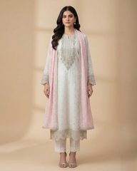 AKBER ASLAM EXCLUSIVE LAWN UNSTITCH 3PC SUIT