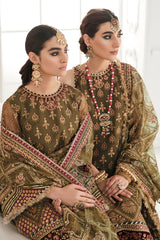 Baroque Luxury chiffon unstitch 3pc suit