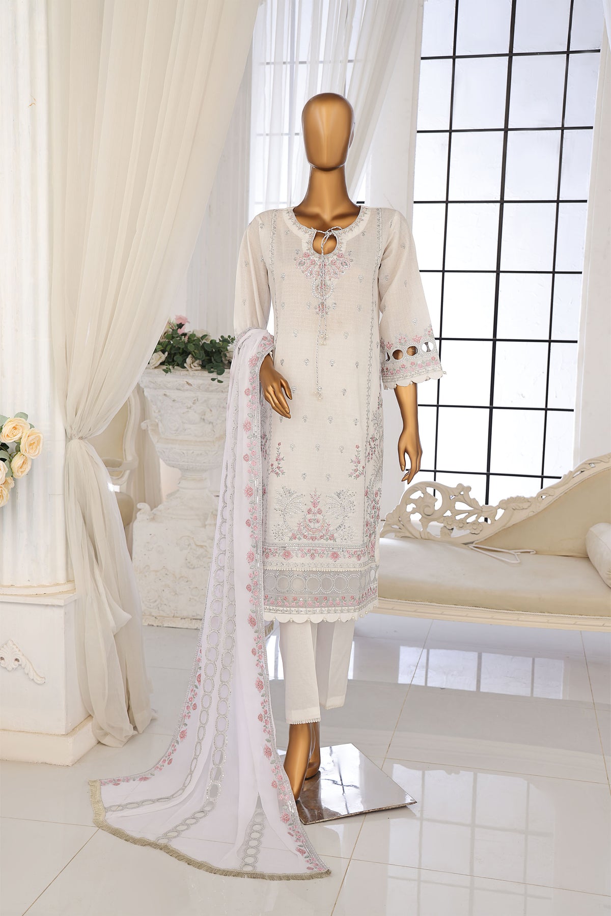 Nafasat Luxe Embroidered Collection D-08