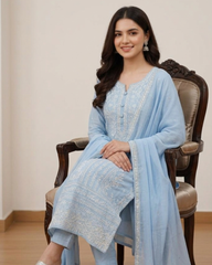 Azure Exclusive Lawn Unstitch 3pc Suit