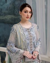 MARIA B EXCLUSIVE LAWN SEMI-STITCH 3PC SUIT