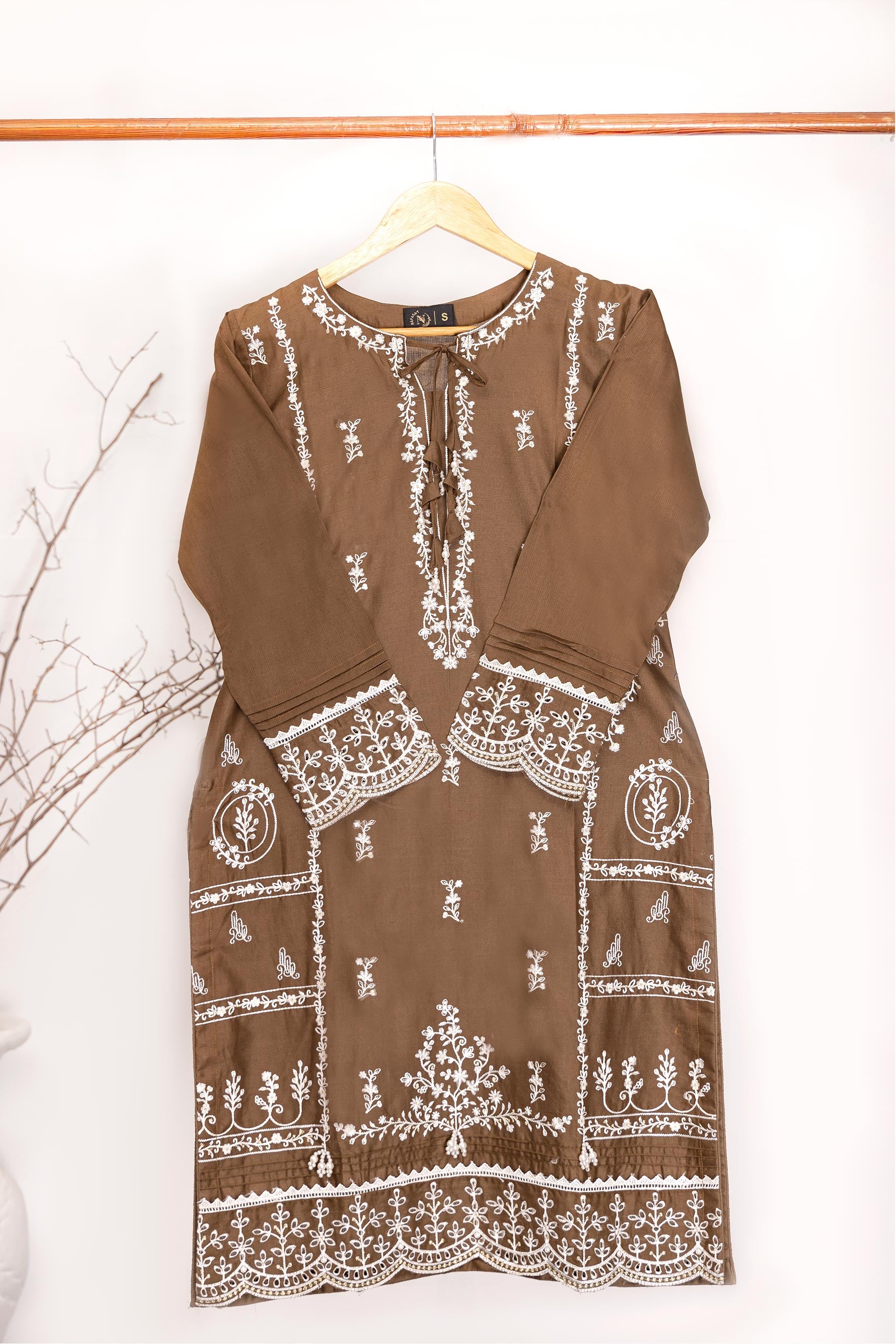 Nafasat Bahar Stitch Embroidered Kurti Collection D-03