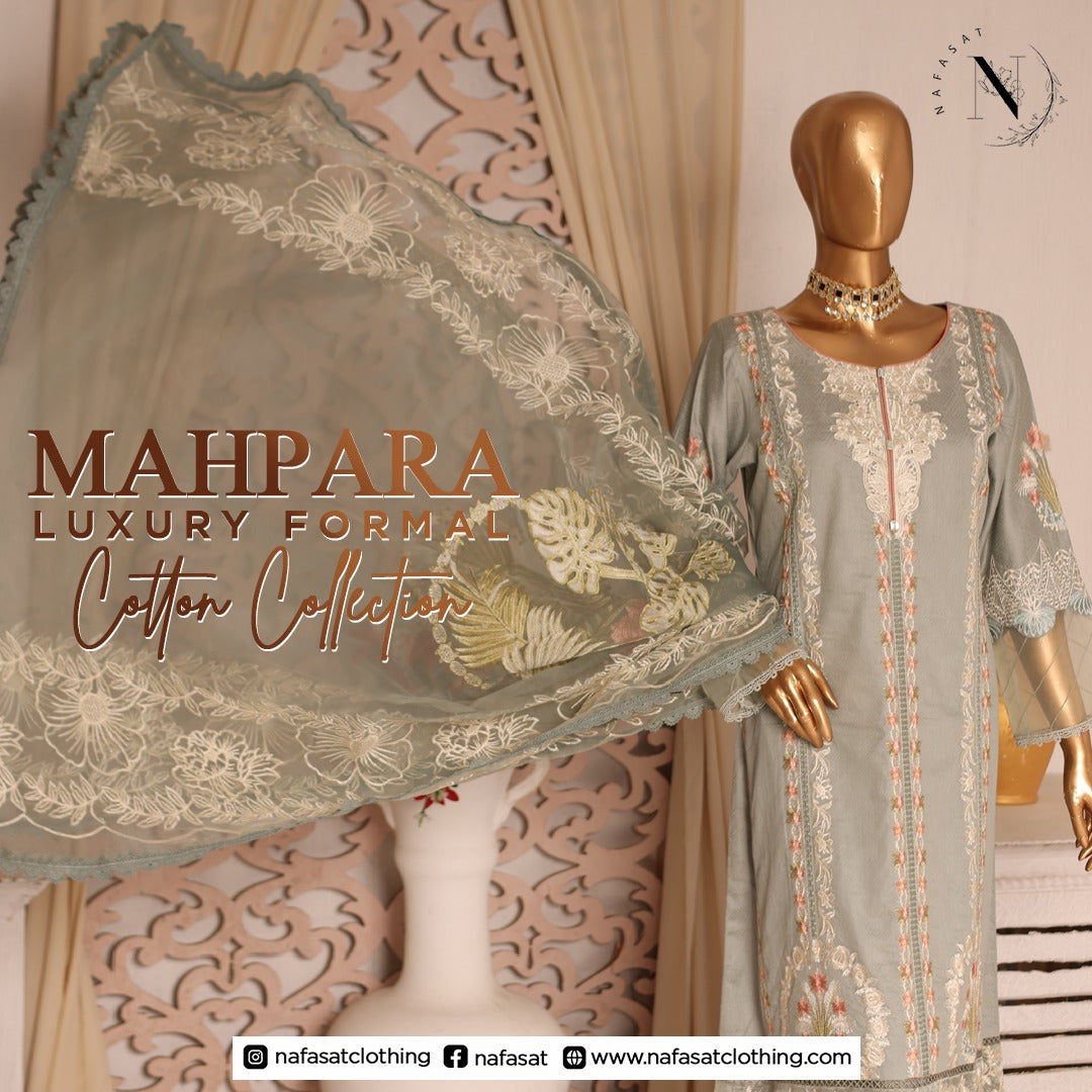 Mahpara Luxury Formal Cotton Collection D-01