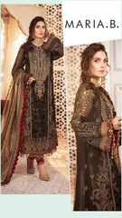 Maria B Exclusive Cotton Unstitched 3pc Black