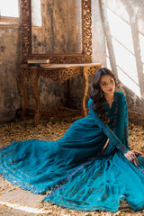 Azure Exclusive Cotton Unstitched 3pc