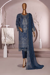 Areej Embroidered Unstitch 3 piece Embroidered Lawn A-4