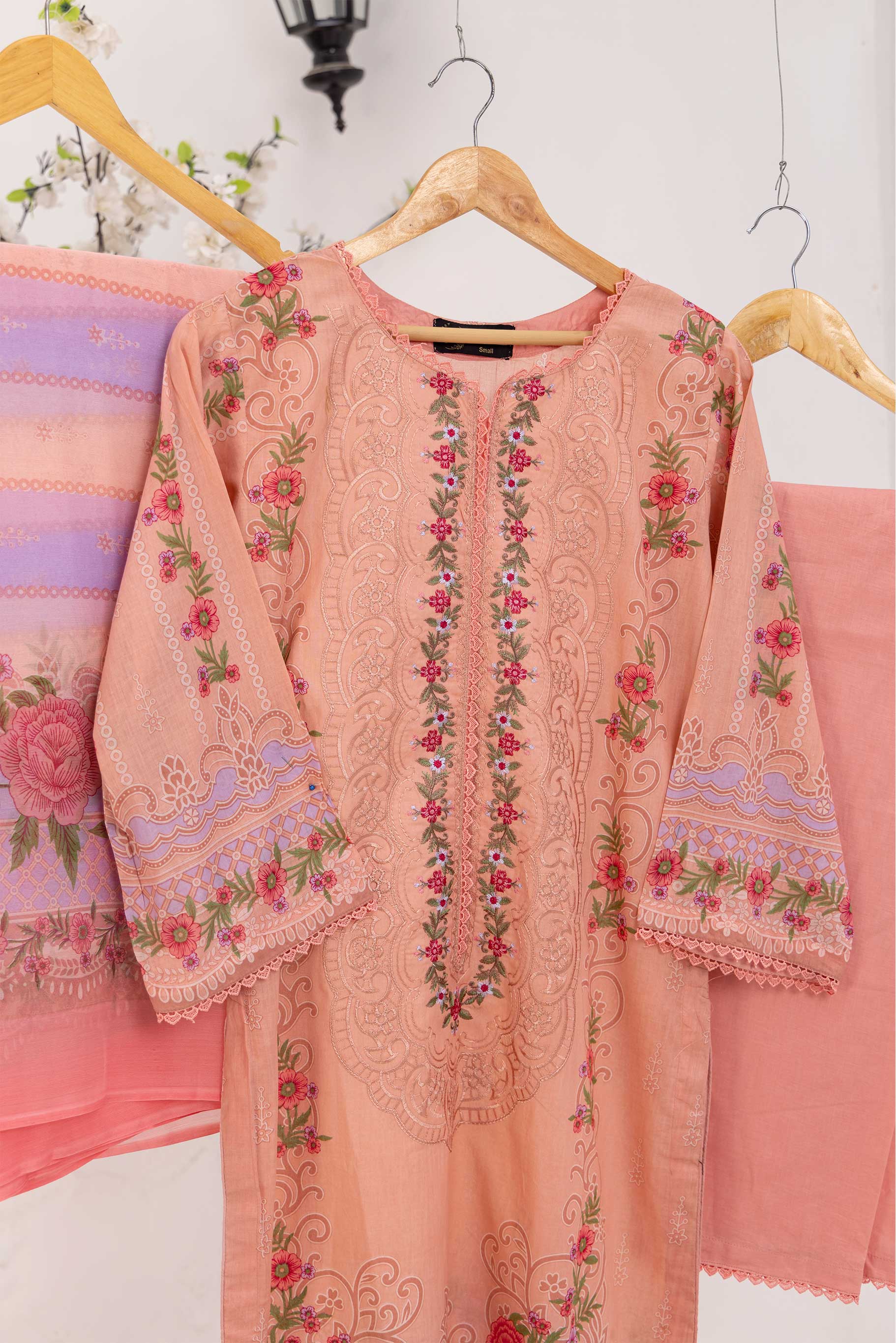 Ahava Stitched Embroidered Lawn Collection D-09