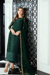 Azure Exclusive Cotton Unstitch 3pc suit