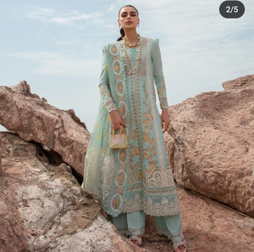 Crimson Exclusive Cotton Unstitched 3pc Light Green