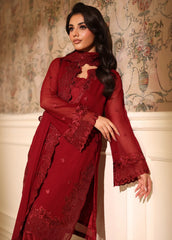 Azure Luxury Chiffon Unstitch 3pc suit