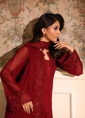 Azure Luxury Chiffon Unstitch 3pc suit