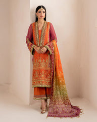 Baroque Exclusive Lawn Semi-Stitch 3pc Suit