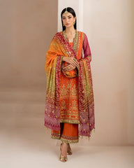 Baroque Exclusive Lawn Semi-Stitch 3pc Suit