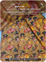 Zohra – Chikankari Embroidered Lawn 3pc Unstitched