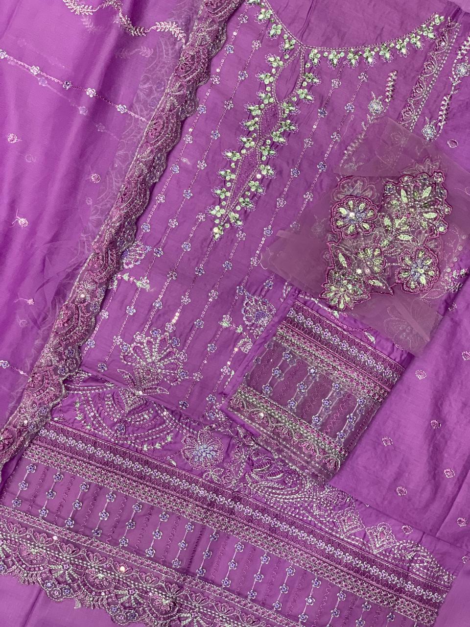 Cotton Exclusive Embroidered Semi-Stitched 3PC Suit