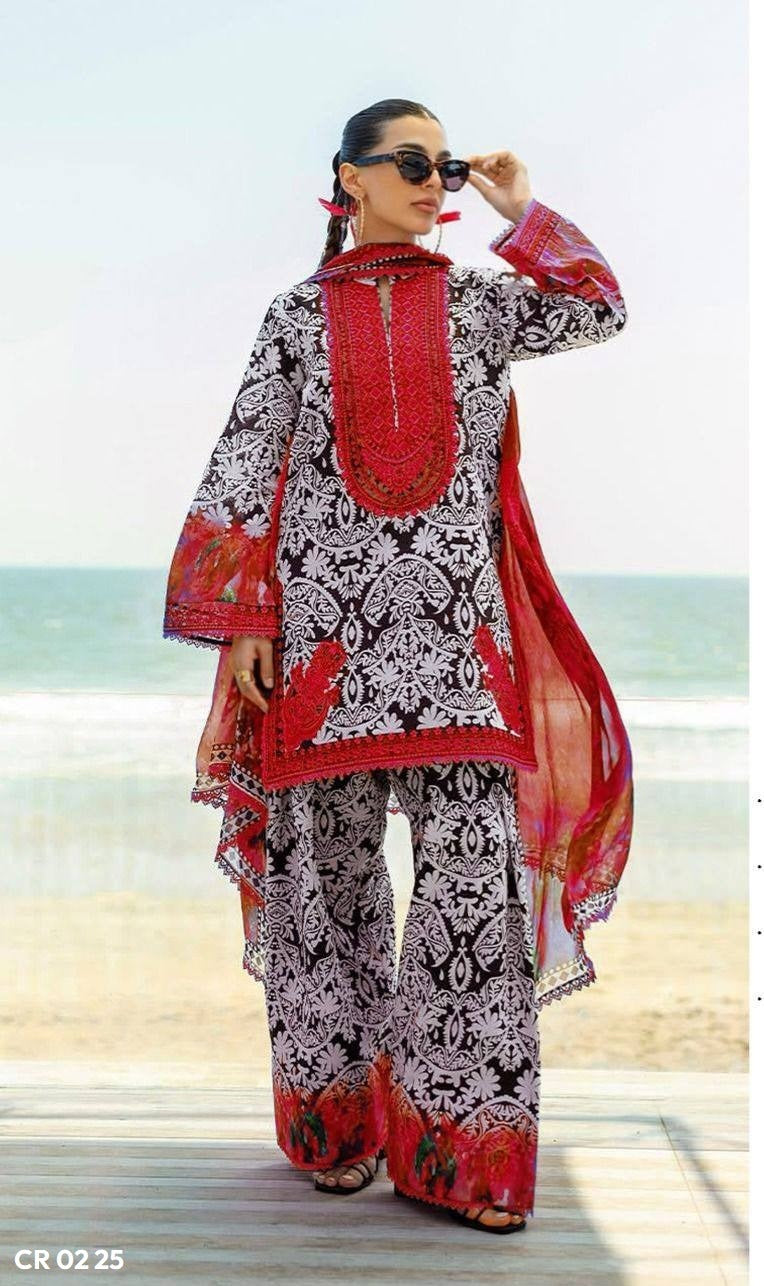 Zainab Chotani Lawn Printed Unstitch 3pc Suit