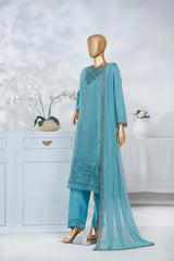 Azure Exclusive lawn Unstitch 3pc suit