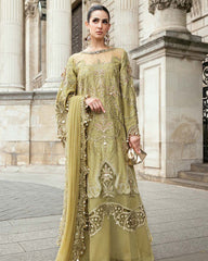 Maria b Luxury Chiffon unstitch 3pc suit