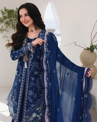 Qalamkar Exclusive Lawn Unstitch 3pc suit