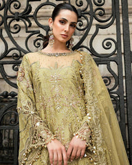 Maria b Luxury Chiffon unstitch 3pc suit
