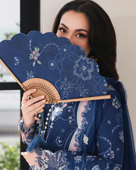 Qalamkar Exclusive Lawn Unstitch 3pc suit