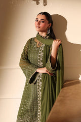 Azure Exclusive Cotton Unstitched 3Pc Suit