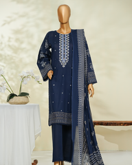 Neelam Slub lawn Embroidered Collection vol 1’25