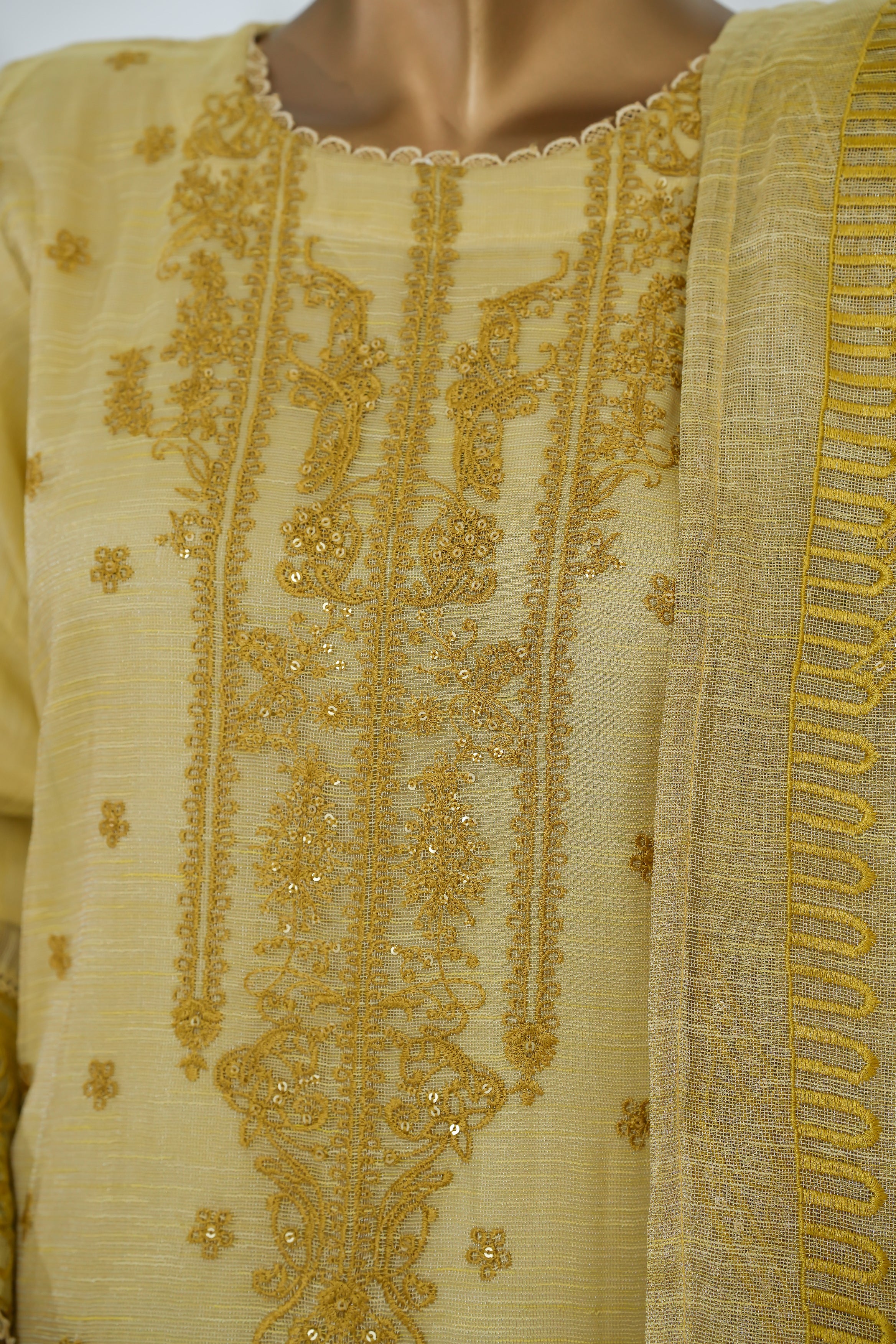 Noor mehel Marbel Net Embroidered N-01
