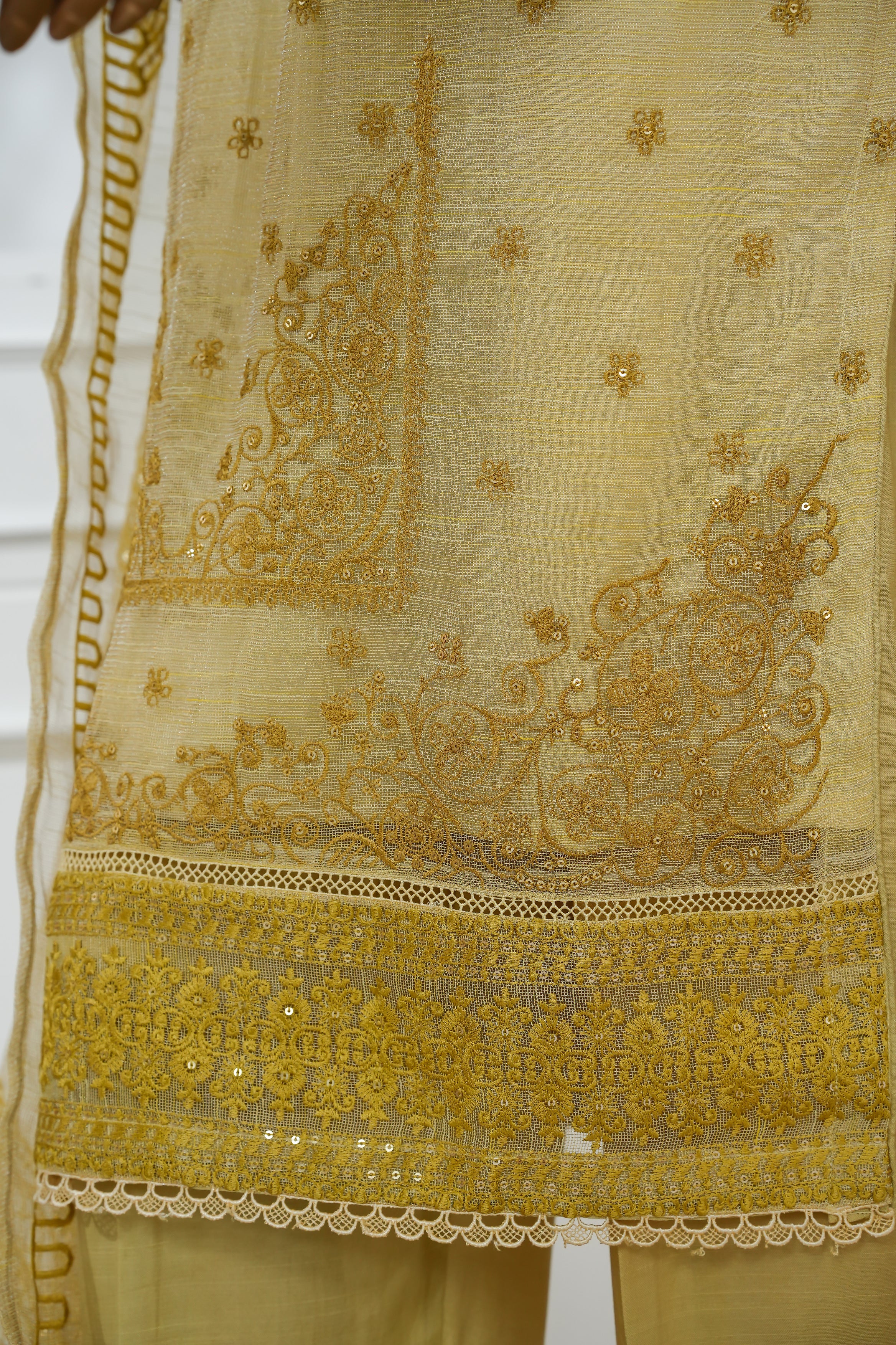 Noor mehel Marbel Net Embroidered N-01