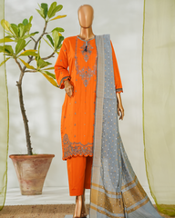 Anzeb Unstitched Embroidered Cotton Collection Vol-I
