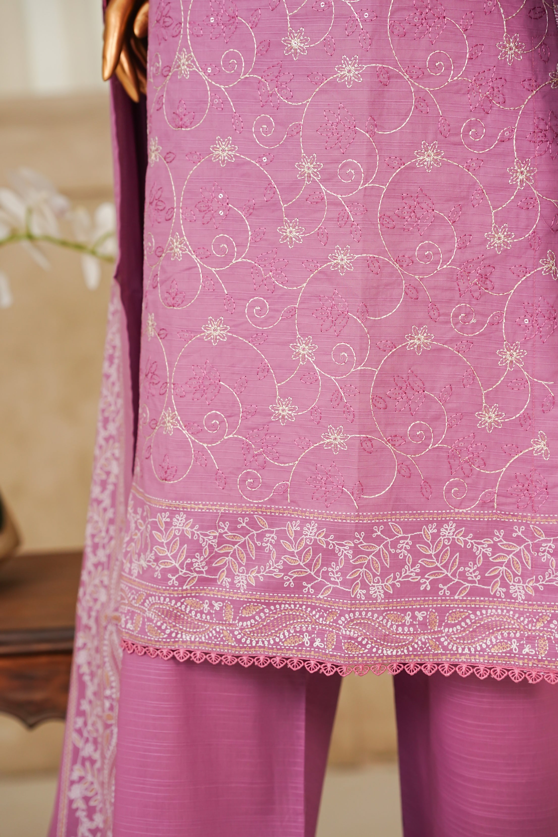 SHAH MEENA Table printed Embroidered Collection Vol 1,25 S-03