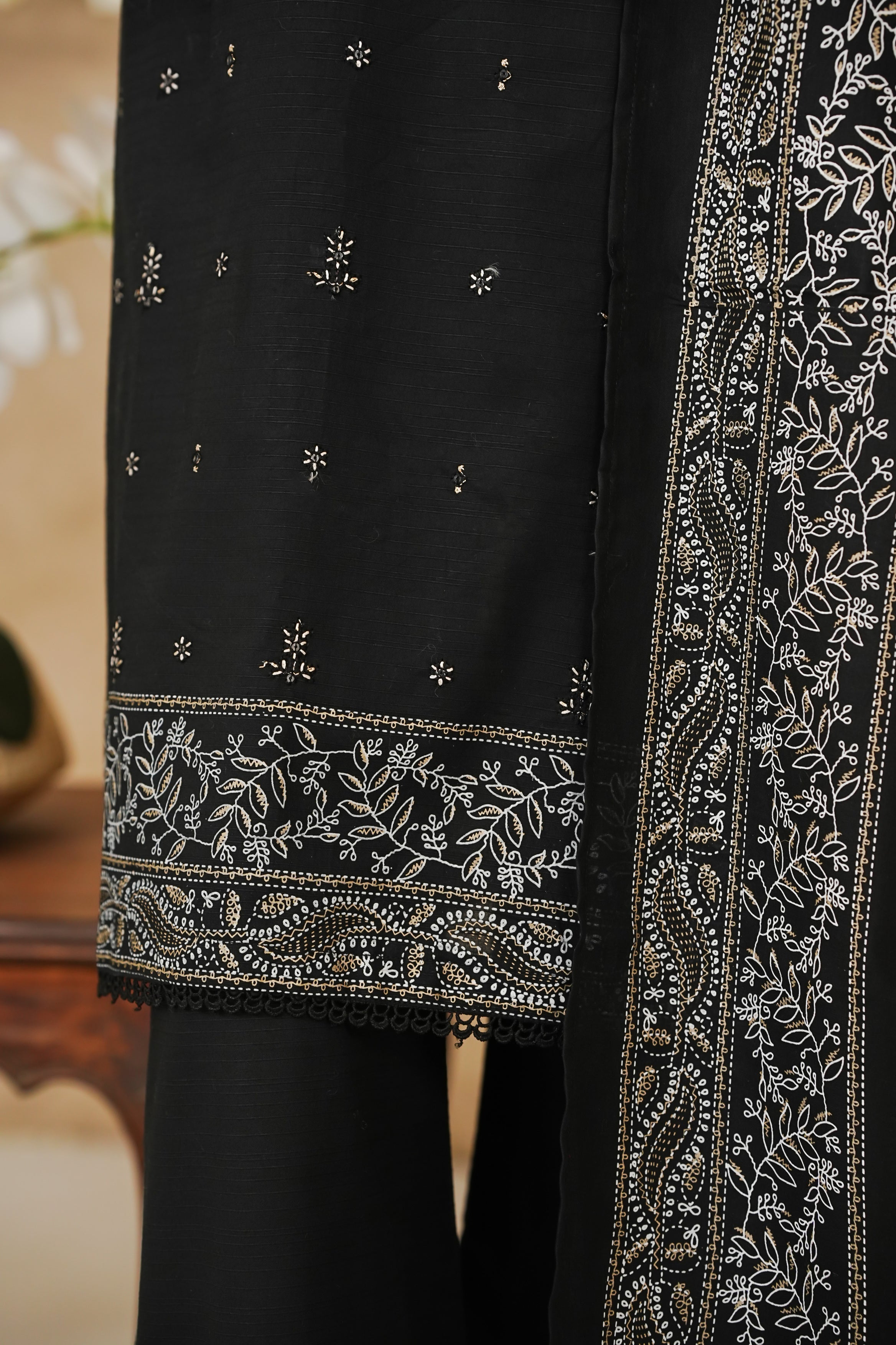 SHAH MEENA Table printed Embroidered Collection Vol 1,25 S-06