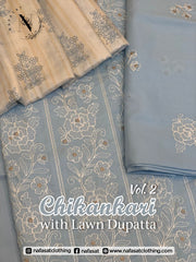 Chikankari vol 2 with lawn duppata D-01