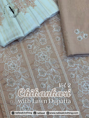 Chikankari vol 2 with lawn duppata D-03