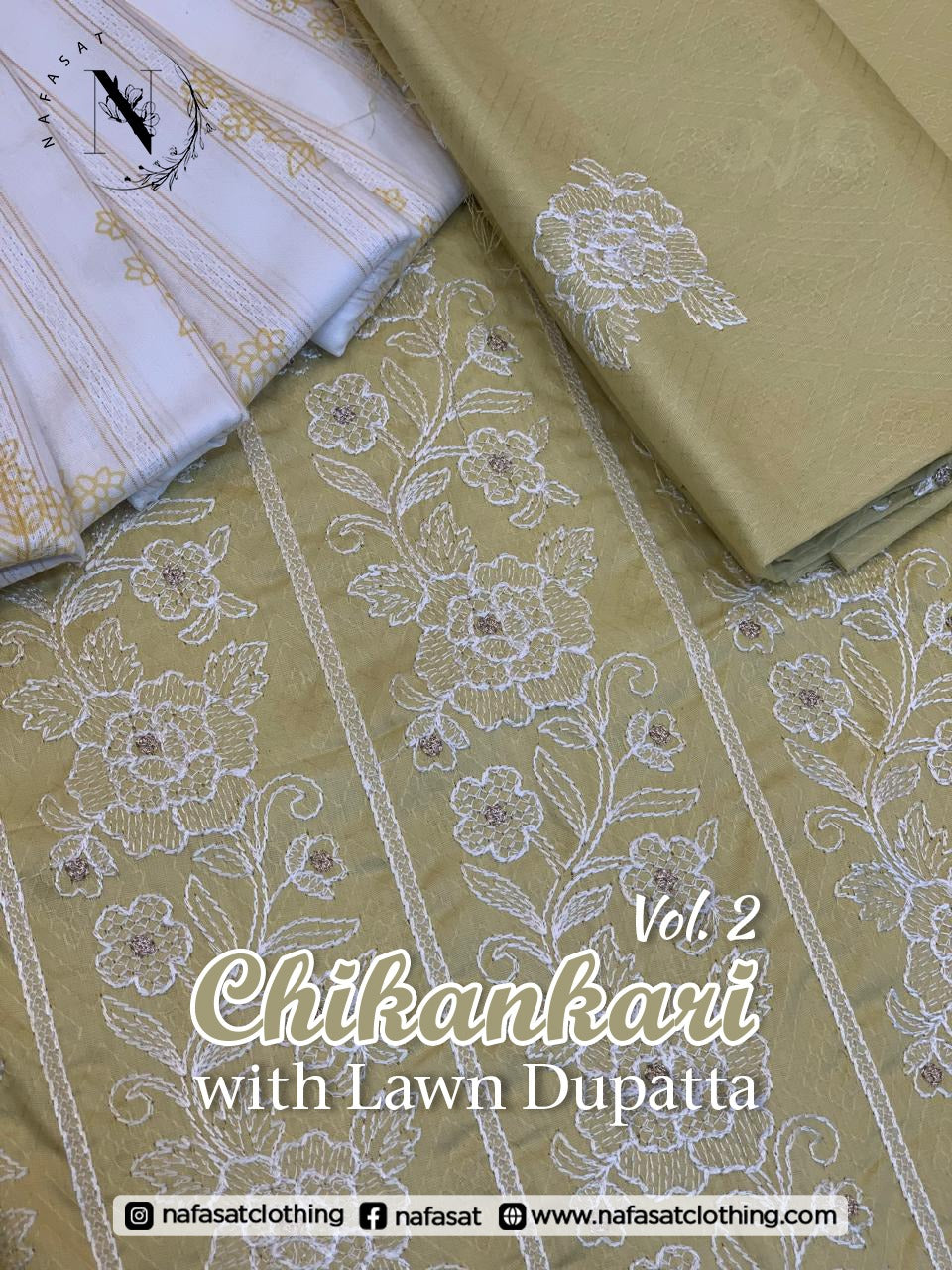 Chikankari vol 2 with lawn duppata D-04