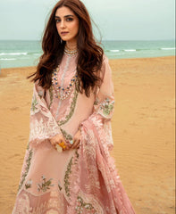 Crimson Exclusive Cotton Lawn Unstitch 3pc-Peach