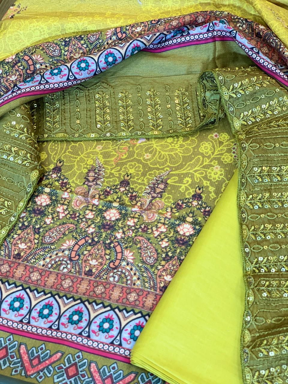 Rinesa Printed Lawn Collection with Lawn Embroidered Dupatta D-04