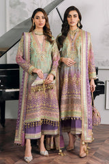 Baroque Luxury Chiffon Unstitch 3pc