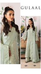 Gulaal Semi Stitch 3pc Green