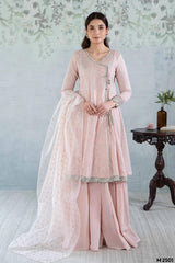 Maria B Exclusive Cotton - Unstitched 3pc Zinc Blue And Pink