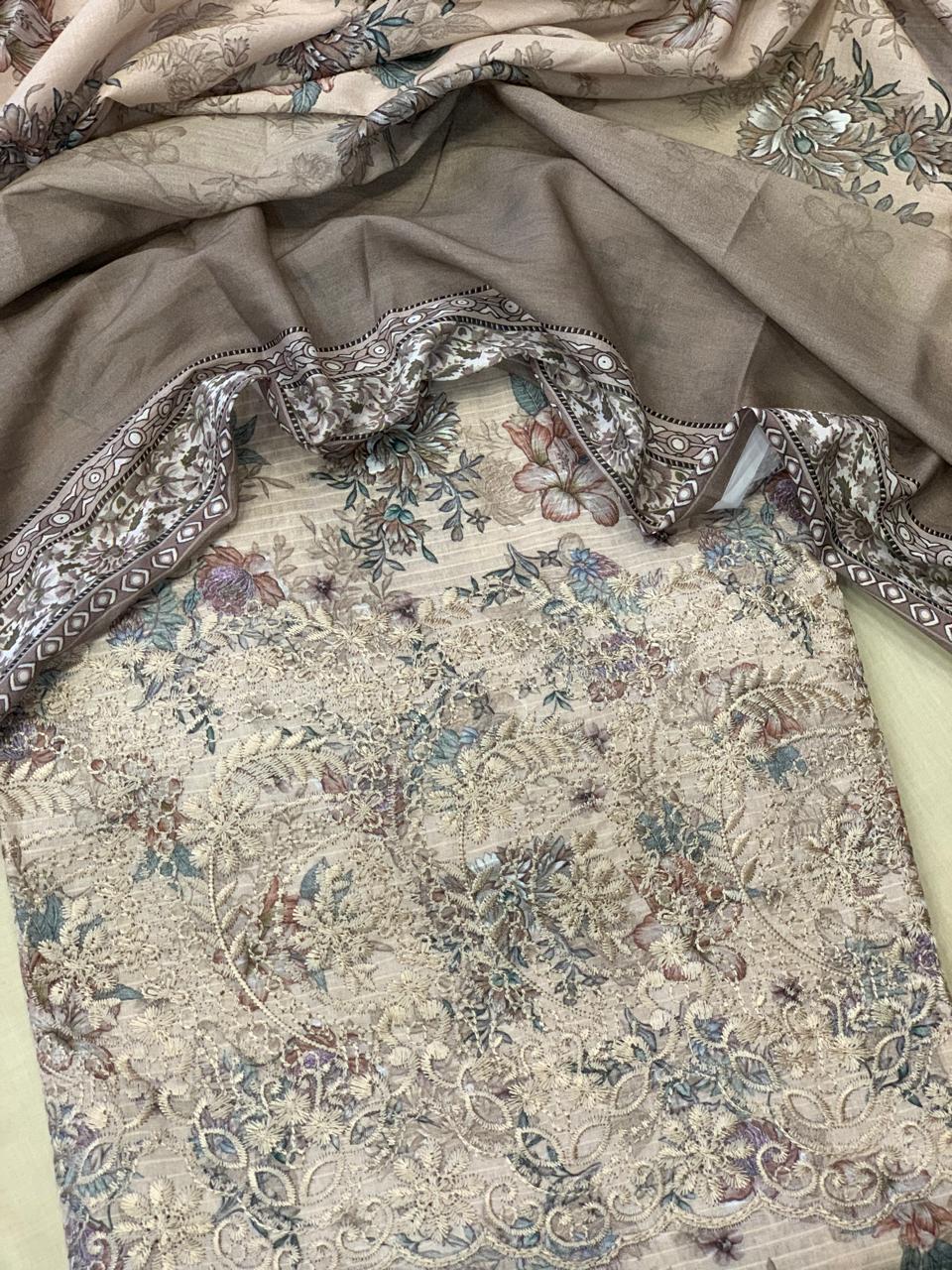 Floria Doria Collection Unstitch Lawn - 3pc