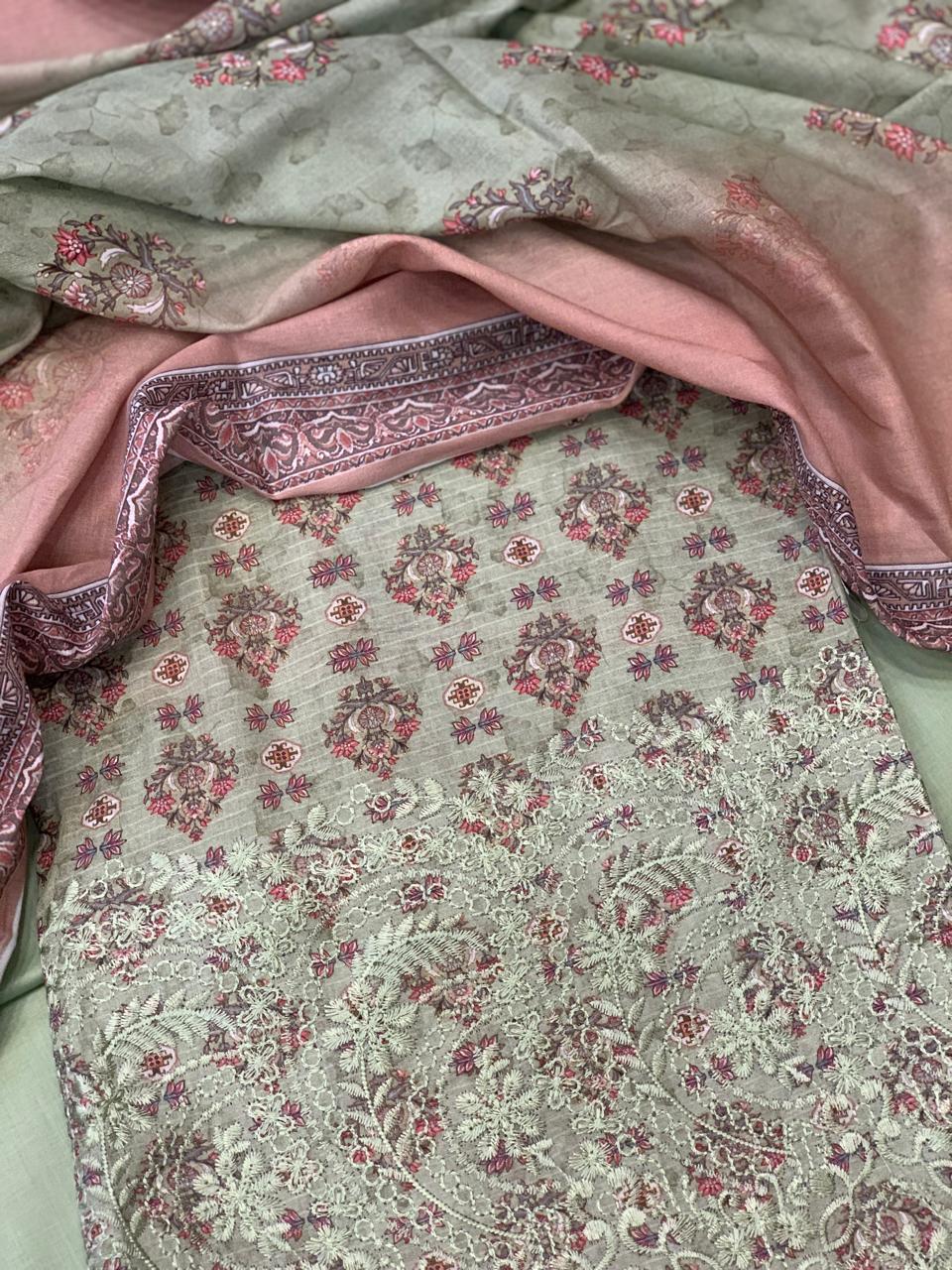 Floria Doria Collection Unstitch Lawn - 3pc