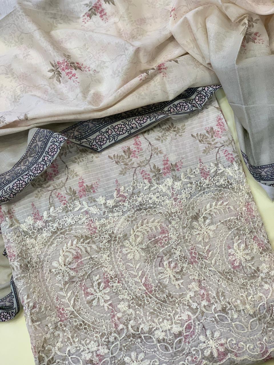 Floria Doria Collection Unstitch Lawn - 3pc