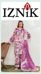 Iznik Lawn Printed Unstitched 3pc