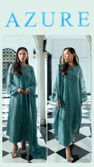 Azure Exclusive Cotton Unstitch 3pc suit