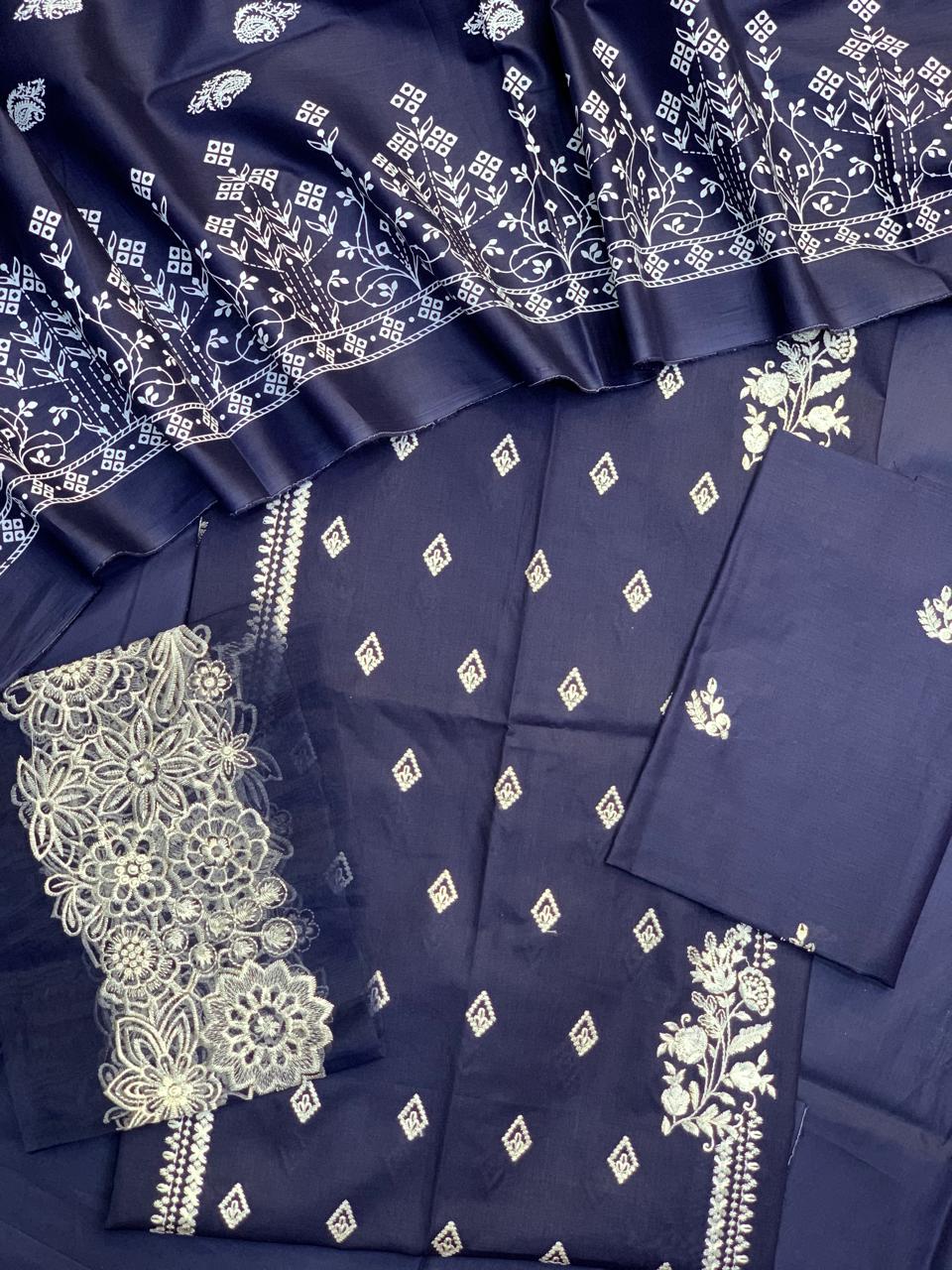 MoonSoon Lawn Dupatta Unstitch 3pc vol 1