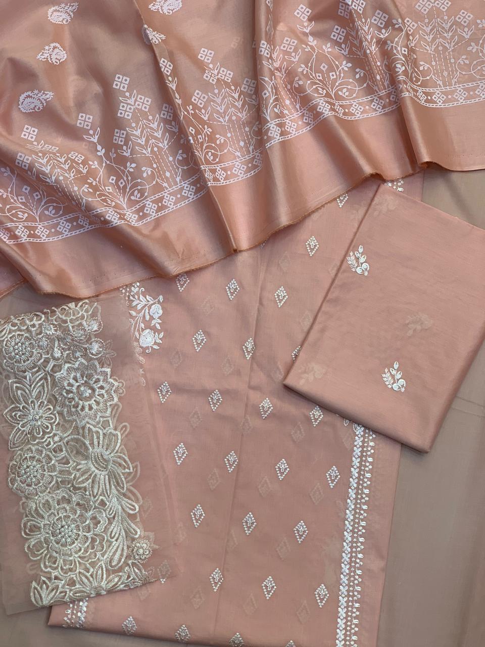 MoonSoon Lawn Dupatta Unstitch 3pc vol 1