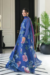 Lulusar Silk Printed Unstitch 3pc Suit